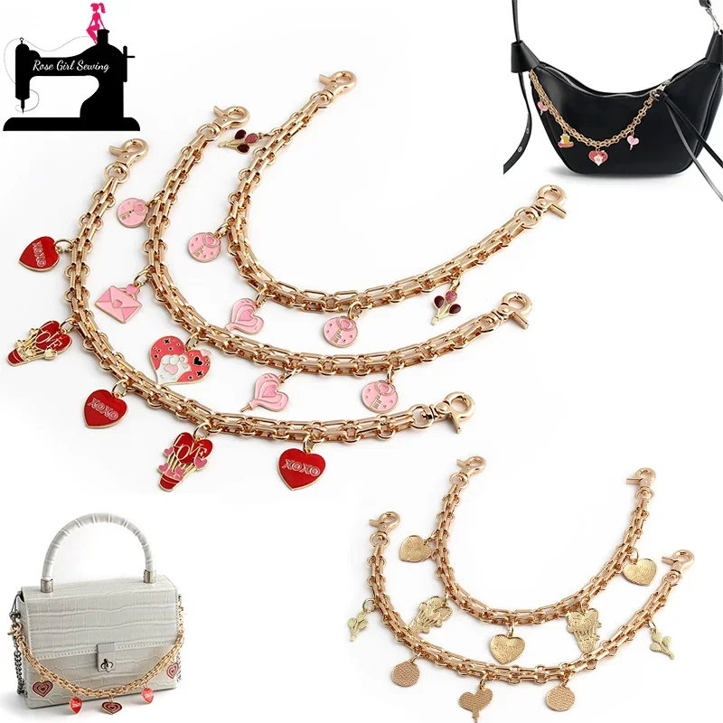 2/5/10PCS Length:32cm Red Love Letter Flower Multi-bag Pendant Chain For Valentine Gift Bags Strap Extension Chains Accessories
2/5/10PCS Length:32cm Red Love Letter Flower Multi-bag Pendant Chain For Valentine Gift Bags Strap Extension Chains Accessories