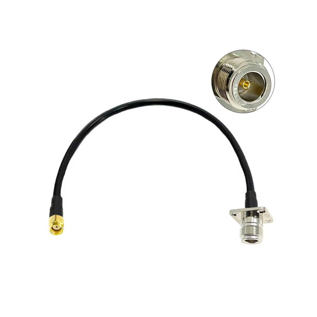 RP SMA Male Plug Inner Hole To N Type Female 4-Hole Panel Flange Pigtail Cable RG58 50cm/100cm For WIFI Wireless Router NEW
RP SMA Male Plug Inner Hole To N Type Female 4-Hole Panel Flange Pigtail Cable RG58 50cm/100cm For WIFI Wireless Router NEW