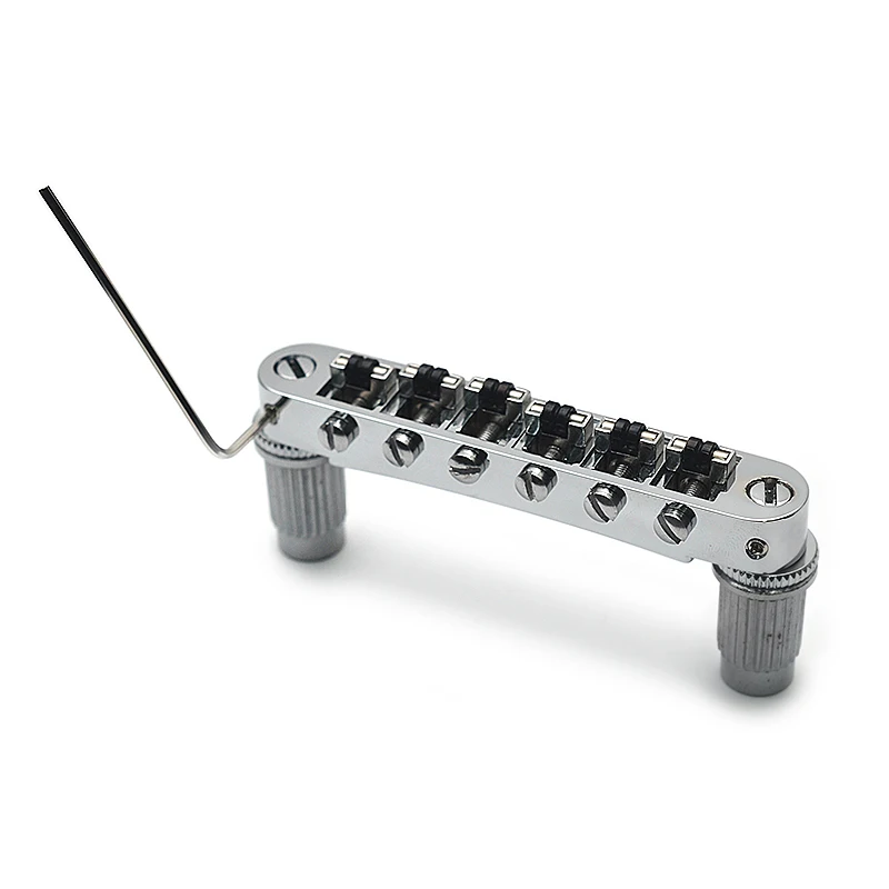 Guitar Tune-O-Matic Roller Saddle Bridge for 6 String Electric Gutiar L/P Style Guitar with Locked Post Black/Gold/Chrome
Guitar Tune-O-Matic Roller Saddle Bridge for 6 String Electric Gutiar L/P Style Guitar with Locked Post Black/Gold/Chrome