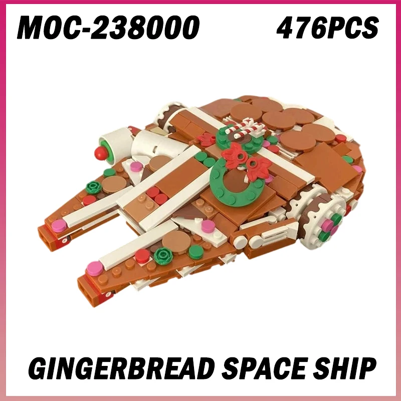 476 шт. MOC-238000 пряничный корабль космический корабль космическая война серии фильмов строительные блоки кирпич игрушка для мальчиков рождественские подарки 
476 шт. MOC-238000 пряничный корабль космический корабль космическая война серии фильмов строительные блоки кирпич игрушка для мальчиков рождественские подарки