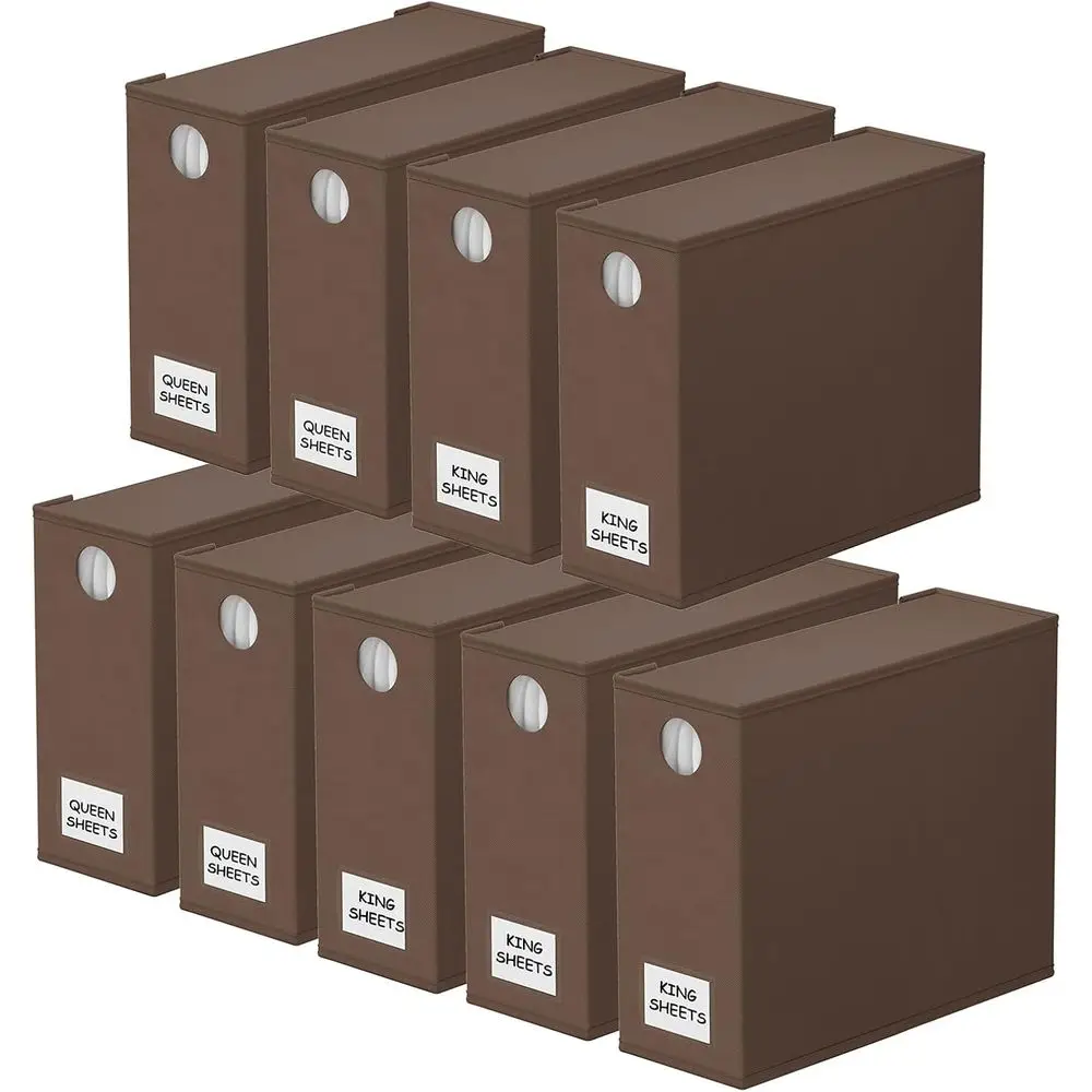Compact Bed Sheet Organizers for Storage, Collapsible with Window or Closet, Suitable for Queen & King Bedding Sets (Brown)
Compact Bed Sheet Organizers for Storage, Collapsible with Window or Closet, Suitable for Queen & King Bedding Sets (Brown)