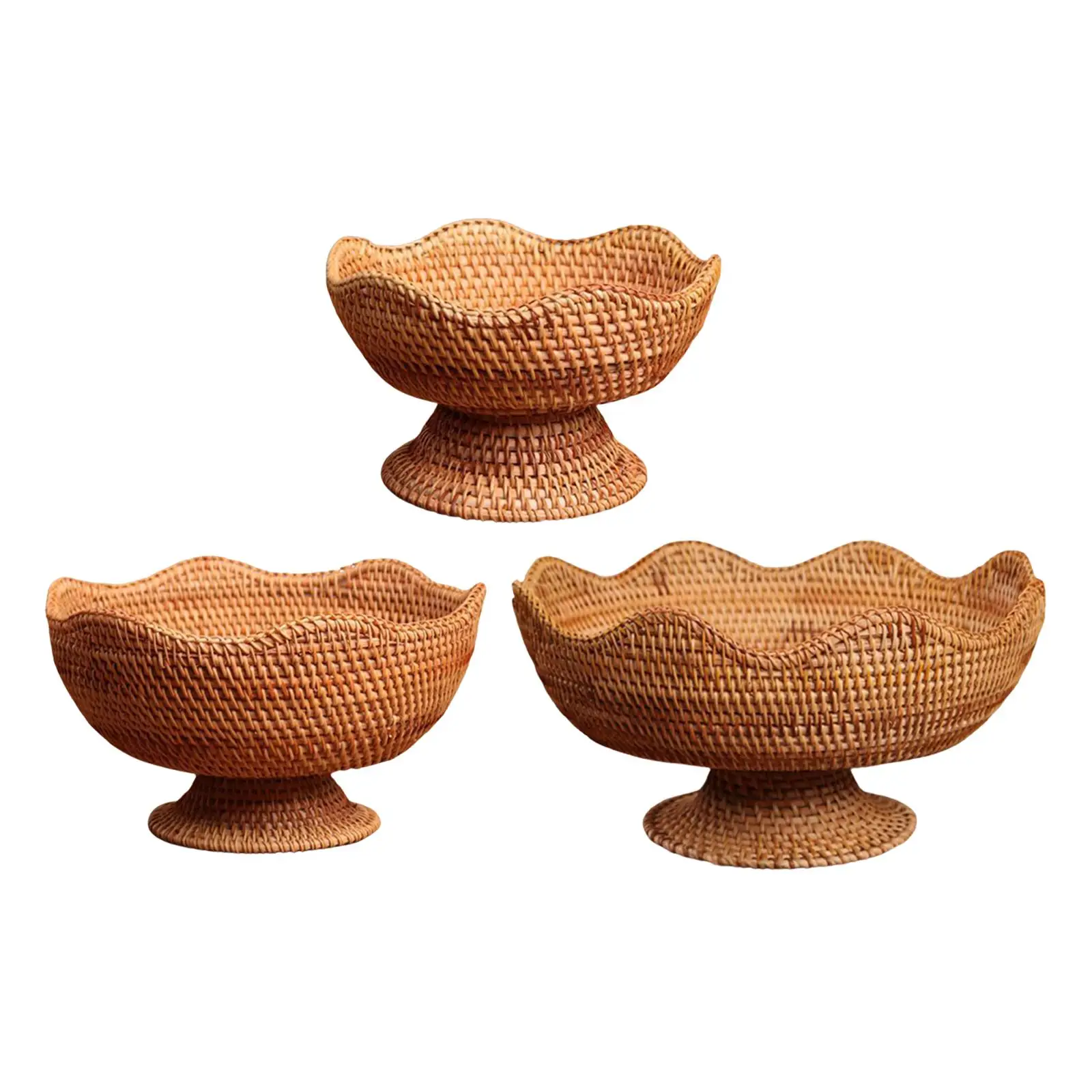 Rattan Fruit Bowl Multipurpose basket Display Decorative Footed Fruit Basket for Makeup Countertop Bathroom Coffee Table
Rattan Fruit Bowl Multipurpose basket Display Decorative Footed Fruit Basket for Makeup Countertop Bathroom Coffee Table