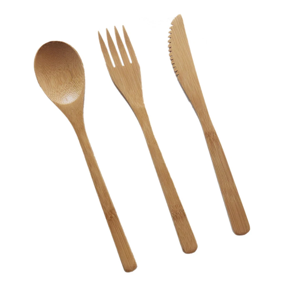4 Pcs Bamboo Knife and Fork Spoon Set Wood Tableware Wooden Cutlery Japanese-style
4 Pcs Bamboo Knife and Fork Spoon Set Wood Tableware Wooden Cutlery Japanese-style