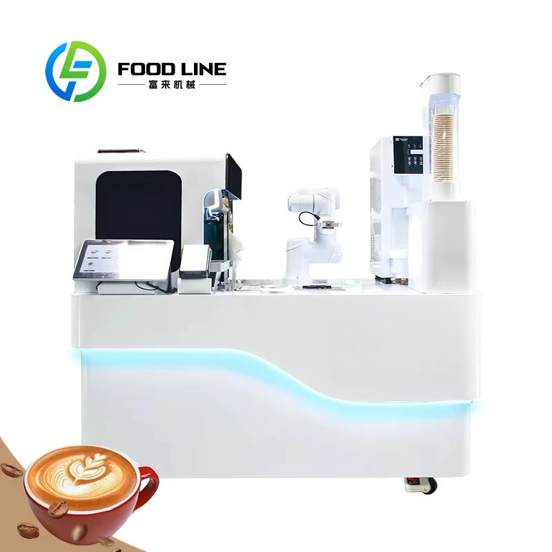 Customized Intelligent Cobot Gripper Coffee Bar Machine Automatic Latte Art Coffee Maker for Commercial Catering Shop Use
Customized Intelligent Cobot Gripper Coffee Bar Machine Automatic Latte Art Coffee Maker for Commercial Catering Shop Use