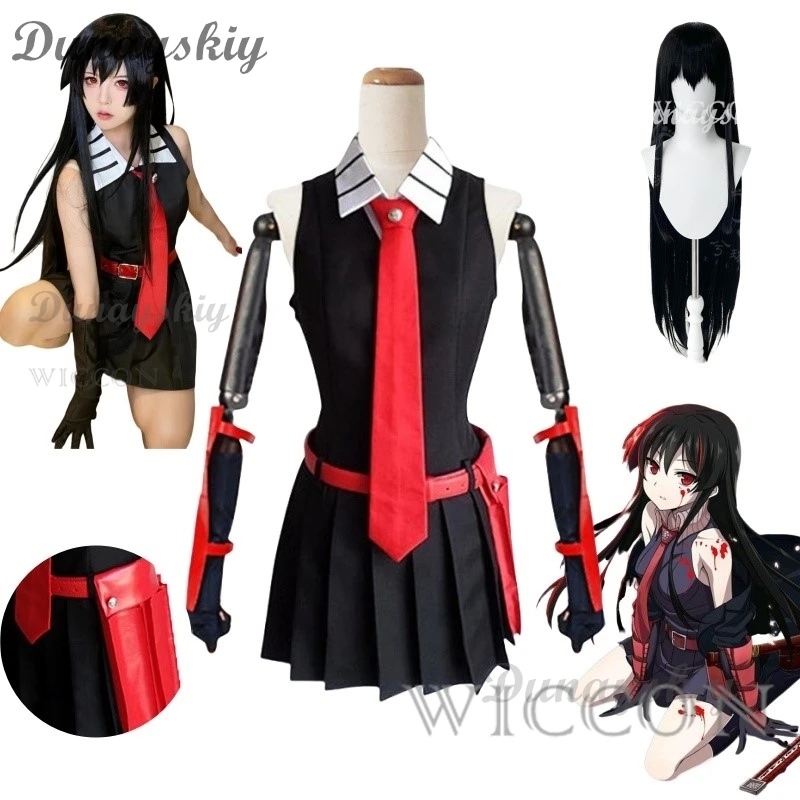 IN STOCK S-XXL Akame Cosplay Costume Wig Anime Akame Ga KILL Cosplay with Bag Halloween Party Outfits for Women Girls
IN STOCK S-XXL Akame Cosplay Costume Wig Anime Akame Ga KILL Cosplay with Bag Halloween Party Outfits for Women Girls
