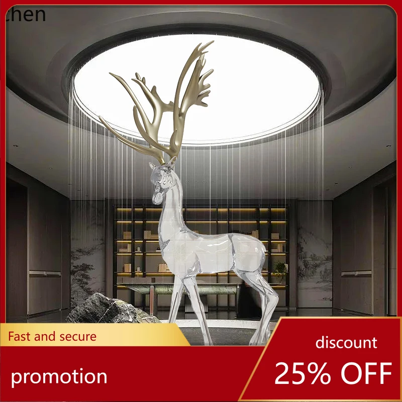 ZML Modern Transparent Ornament Hotel Model Room Lawn Large Floor Animal Sculpture
ZML Modern Transparent Ornament Hotel Model Room Lawn Large Floor Animal Sculpture