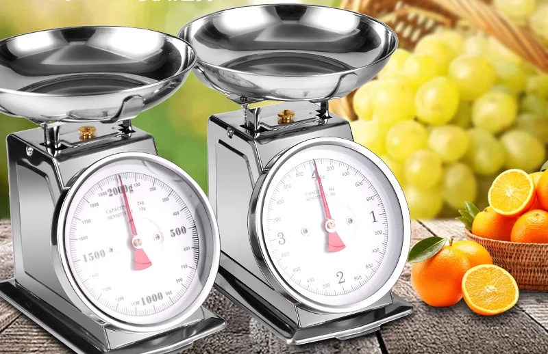 Commercial 304 stainless steel precision mechanical scale kitchen old-fashioned
Commercial 304 stainless steel precision mechanical scale kitchen old-fashioned