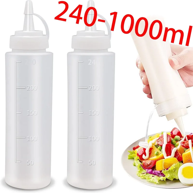 Large Squeeze Condiment Bottles with Nozzles Ketchup BBQ Sauces Olive Oil Bottle Dispenser Squeeze Sauce Bottle Kitchen Gadget
Large Squeeze Condiment Bottles with Nozzles Ketchup BBQ Sauces Olive Oil Bottle Dispenser Squeeze Sauce Bottle Kitchen Gadget