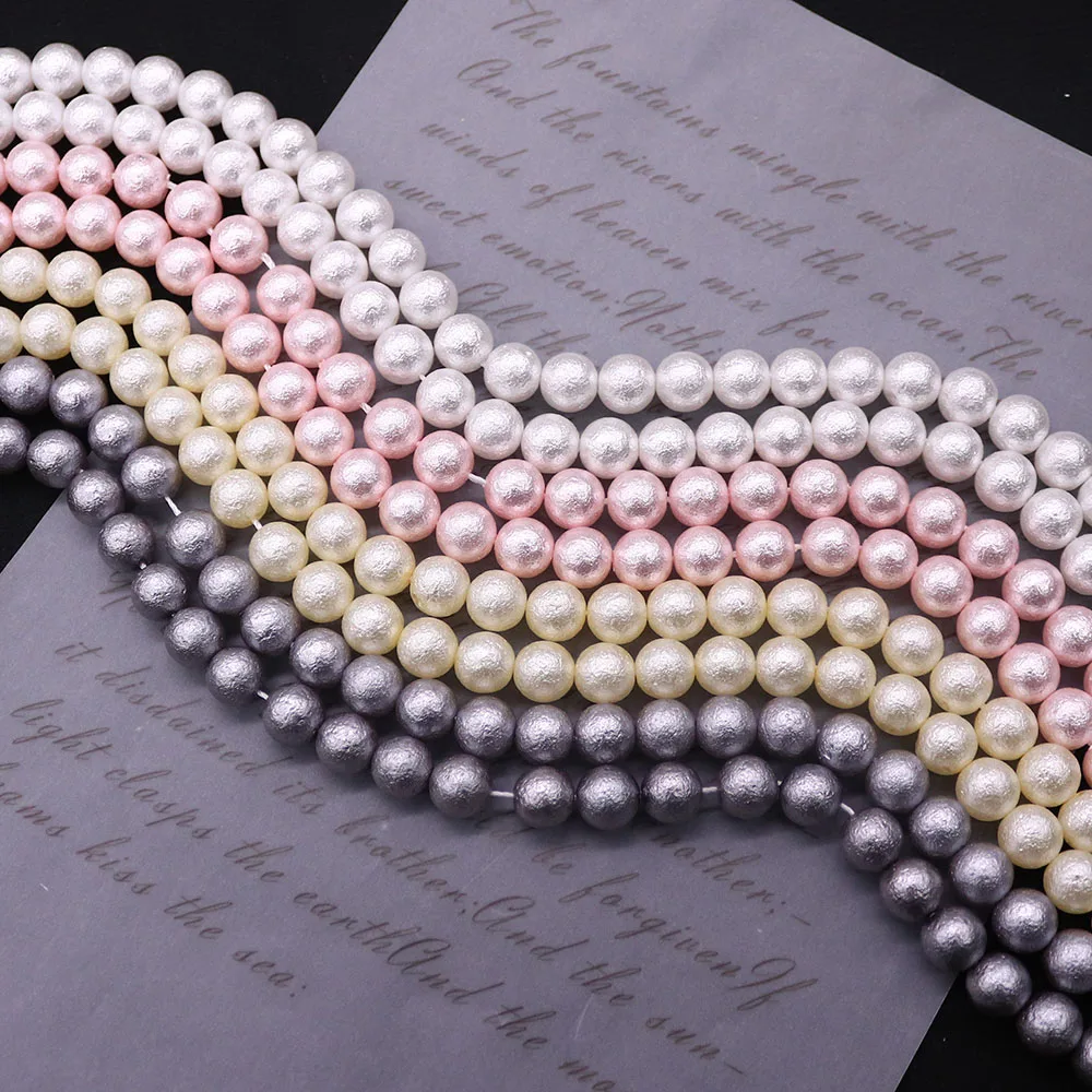8x8mm Glass Imitation Cotton Pearls Straight Hole Round Beads White/Pink/Yellow/Gray Artificial Pearl Necklace Jewelry Accessory
8x8mm Glass Imitation Cotton Pearls Straight Hole Round Beads White/Pink/Yellow/Gray Artificial Pearl Necklace Jewelry Accessory