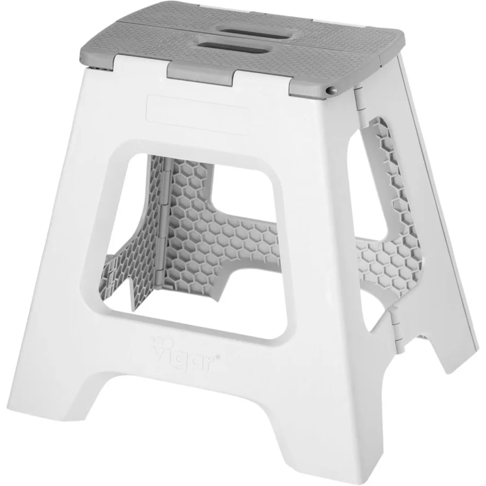 Складной табурет-ступенька 16 дюймов, нескользящий легкий складной табурет для взрослых, вместимость 330 фунтов, серый
Складной табурет-ступенька 16 дюймов, нескользящий легкий складной табурет для взрослых, вместимость 330 фунтов, серый