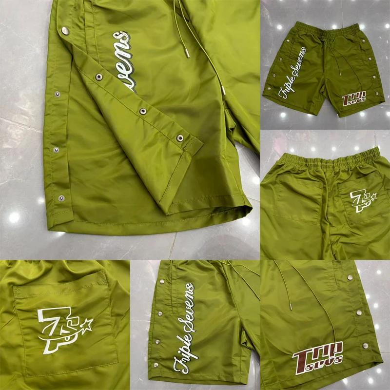 26SS New Style Fashionally Simple TRIPLE SEVENS Pants Heavy Fabric Men's Green Loose Shorts
26SS New Style Fashionally Simple TRIPLE SEVENS Pants Heavy Fabric Men's Green Loose Shorts
