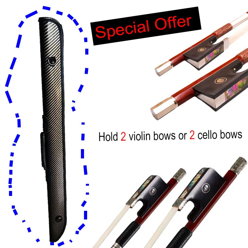 Легкий чехол для лука, сумка вмещает 2 смычка для скрипки или 2 смычка для виолончели.
Легкий чехол для лука, сумка вмещает 2 смычка для скрипки или 2 смычка для виолончели.