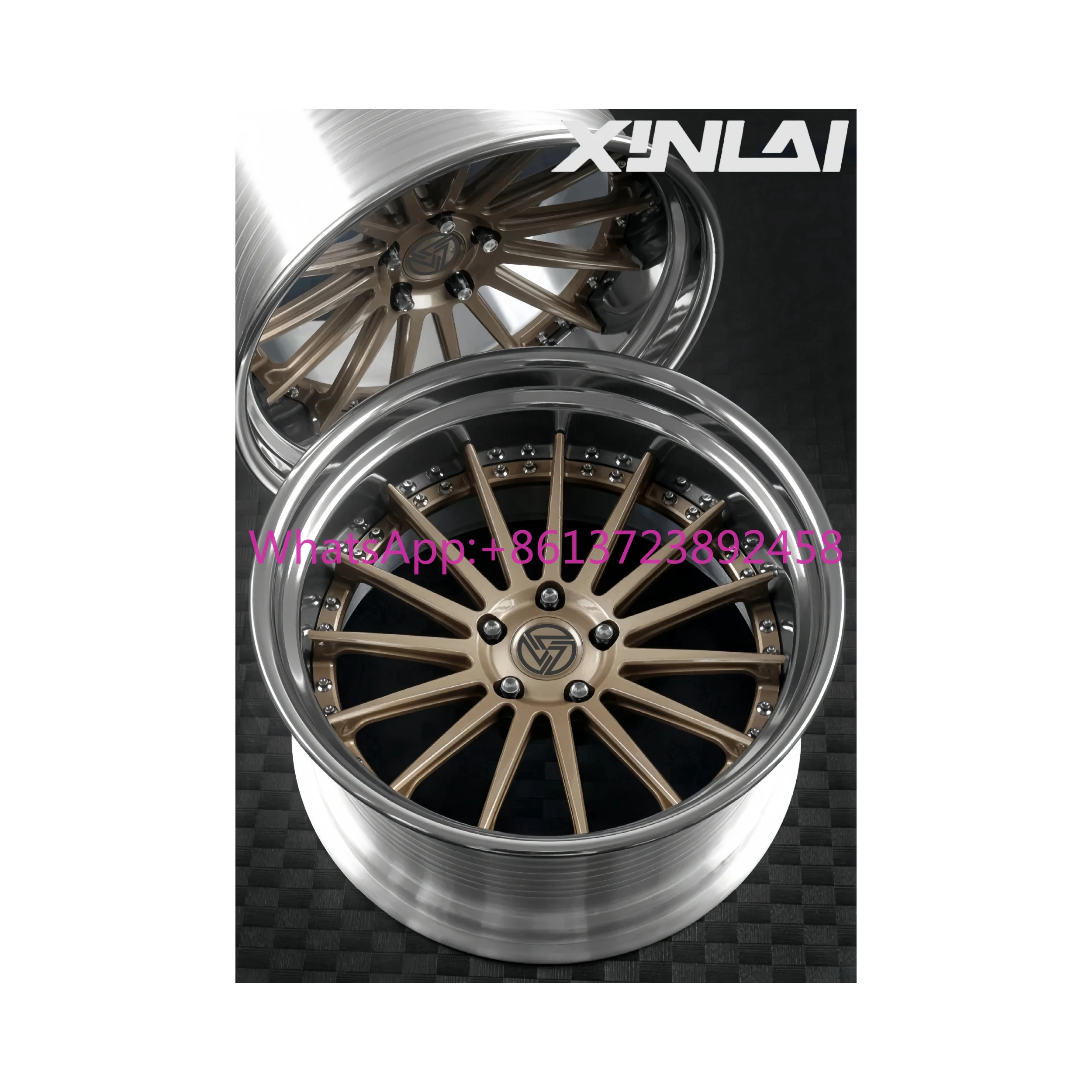 XINLAI Forged 2 Piece Concave Custom Wheel 5x114.3 5x120 5x112 17 18 19 20 21 Inch Rims Passenger Car Wheel for Car
XINLAI Forged 2 Piece Concave Custom Wheel 5x114.3 5x120 5x112 17 18 19 20 21 Inch Rims Passenger Car Wheel for Car
