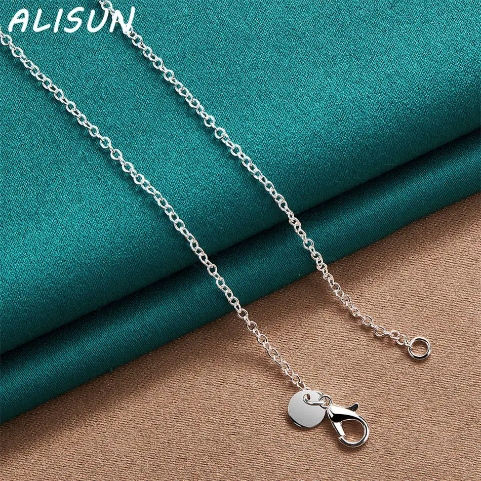 ALISUN 925 Sterling Silver 45cm Ball And Heart Thin Necklace For Women Charm Trend Birthday Gifts Fashion Party
ALISUN 925 Sterling Silver 45cm Ball And Heart Thin Necklace For Women Charm Trend Birthday Gifts Fashion Party
