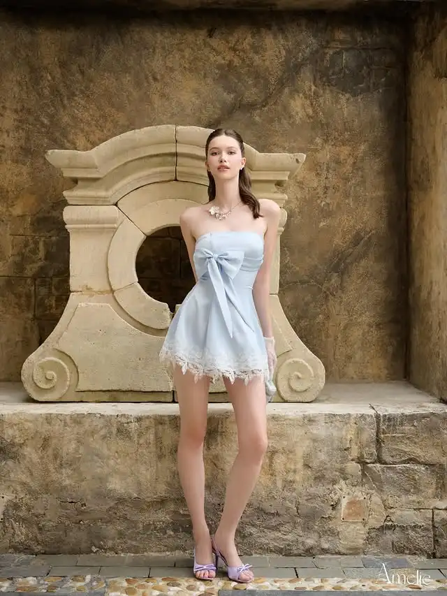 Lism Sexy Sleeveless Strapless Blue Prom Party Dresses Women Cocktail Dress Light Bow "Mini-Length Above Knee" Customized
Lism Sexy Sleeveless Strapless Blue Prom Party Dresses Women Cocktail Dress Light Bow "Mini-Length Above Knee" Customized