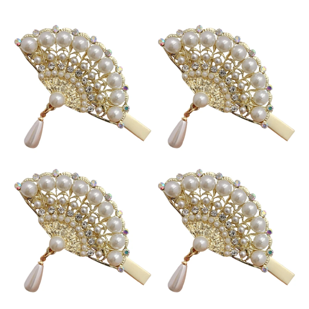 4pcs Pearl Hair Clips Lightweight Vintage Fan Decorations Women Headdress Bride Accessories Hairstyle Wedding Party
4pcs Pearl Hair Clips Lightweight Vintage Fan Decorations Women Headdress Bride Accessories Hairstyle Wedding Party