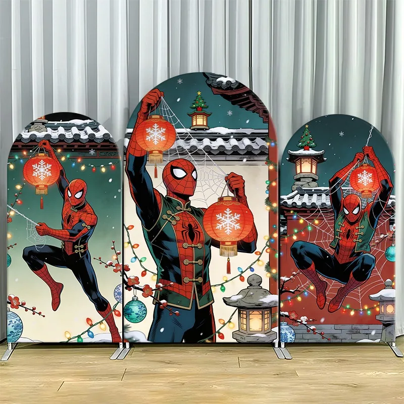 Arch Backdrop Cover Single Side Spider Man Lunar New Year Red Lanterns Snowflakes Party Decoration Photo Booth Background Props
Arch Backdrop Cover Single Side Spider Man Lunar New Year Red Lanterns Snowflakes Party Decoration Photo Booth Background Props