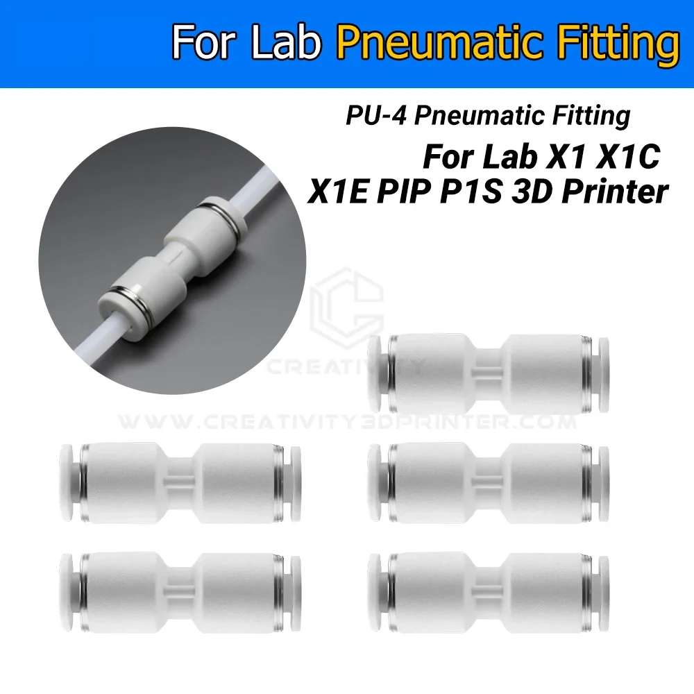 Пневматический фитинг-соединитель PTFE для трубок For Bamboo Lab X1/X1C/P1P/P1S/A1 AMS, для быстрого соединения филамента 1,75 мм, запчасти для 3D-принтеров
Пневматический фитинг-соединитель PTFE для трубок For Bamboo Lab X1/X1C/P1P/P1S/A1 AMS, для быстрого соединения филамента 1,75 мм, запчасти для 3D-принтеров