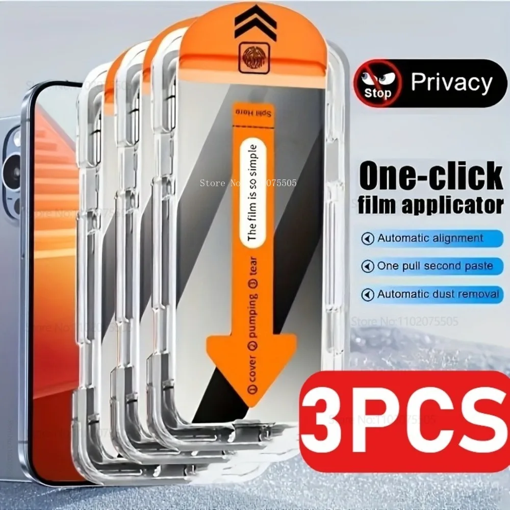 3Pcs Privacy Tempered Glass for IPhone 17 Air 14 15 Promax 16E 16Plus Anti-Spy Protective Film for IPhone 17 Promax 12 13 Promax
3Pcs Privacy Tempered Glass for IPhone 17 Air 14 15 Promax 16E 16Plus Anti-Spy Protective Film for IPhone 17 Promax 12 13 Promax