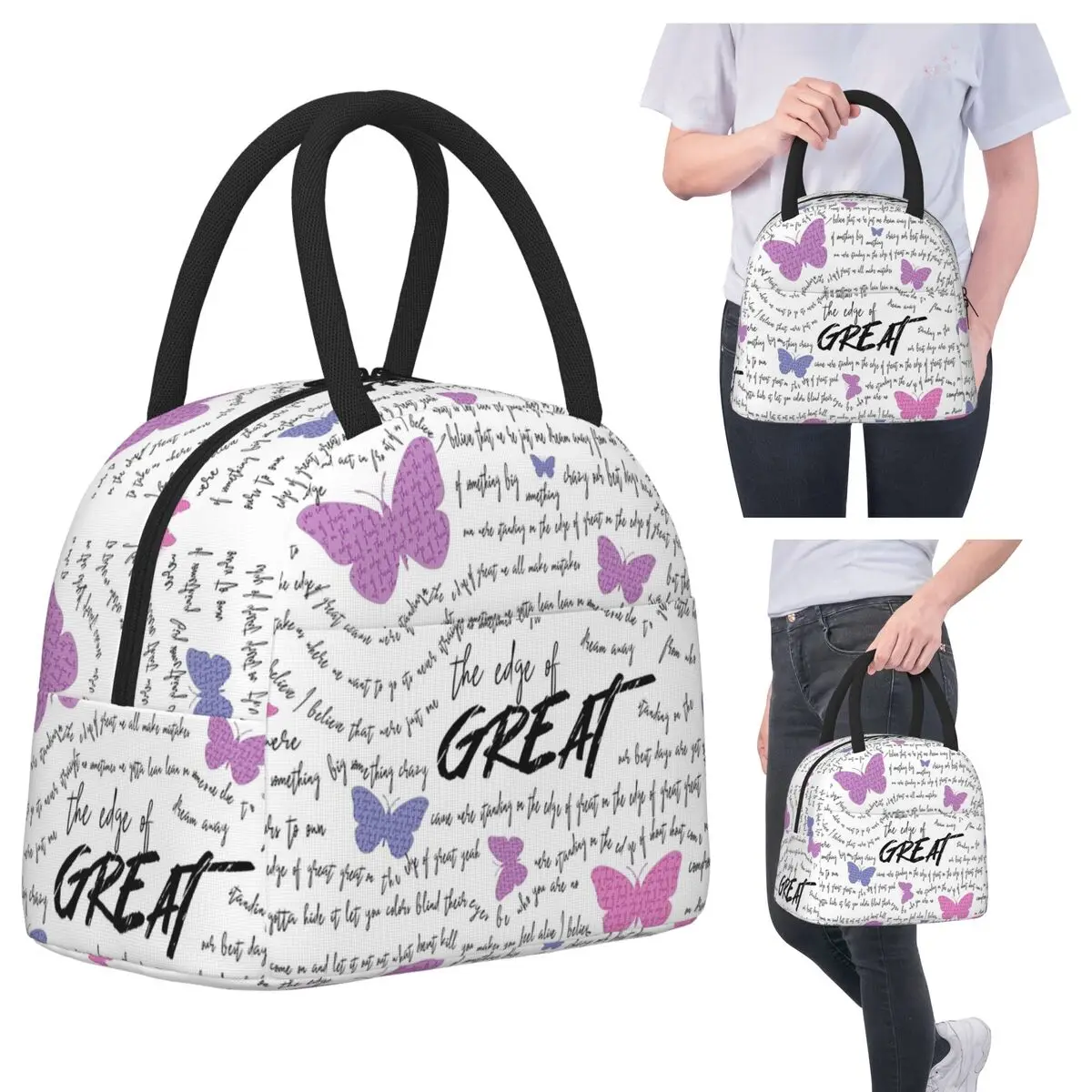 Изолированная сумка для обеда Edge Of Great Julie And The Phantoms для детей, школьный холодильник, термосумка для еды, портативные коробки для завтрака 
Изолированная сумка для обеда Edge Of Great Julie And The Phantoms для детей, школьный холодильник, термосумка для еды, портативные коробки для завтрака