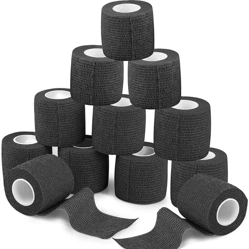 24 Pack Self Adhesive Bandages Sports Wrap 2" Black Breathable Athletic Elastic Cohesive Bandage for Sports Vet Wrap Sports Tape
24 Pack Self Adhesive Bandages Sports Wrap 2" Black Breathable Athletic Elastic Cohesive Bandage for Sports Vet Wrap Sports Tape