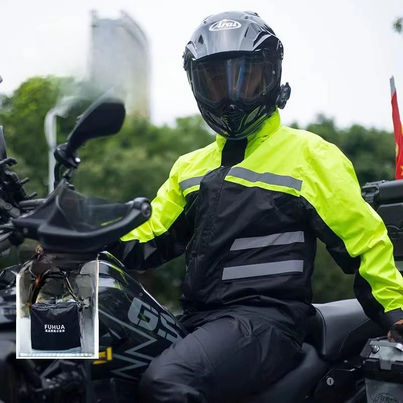 Waterproof Motorcycle Rain Suit Rain Pants Set Separate Men's Full Rainproof Bicycle Riding Windproof with Boot Covers
Waterproof Motorcycle Rain Suit Rain Pants Set Separate Men's Full Rainproof Bicycle Riding Windproof with Boot Covers
