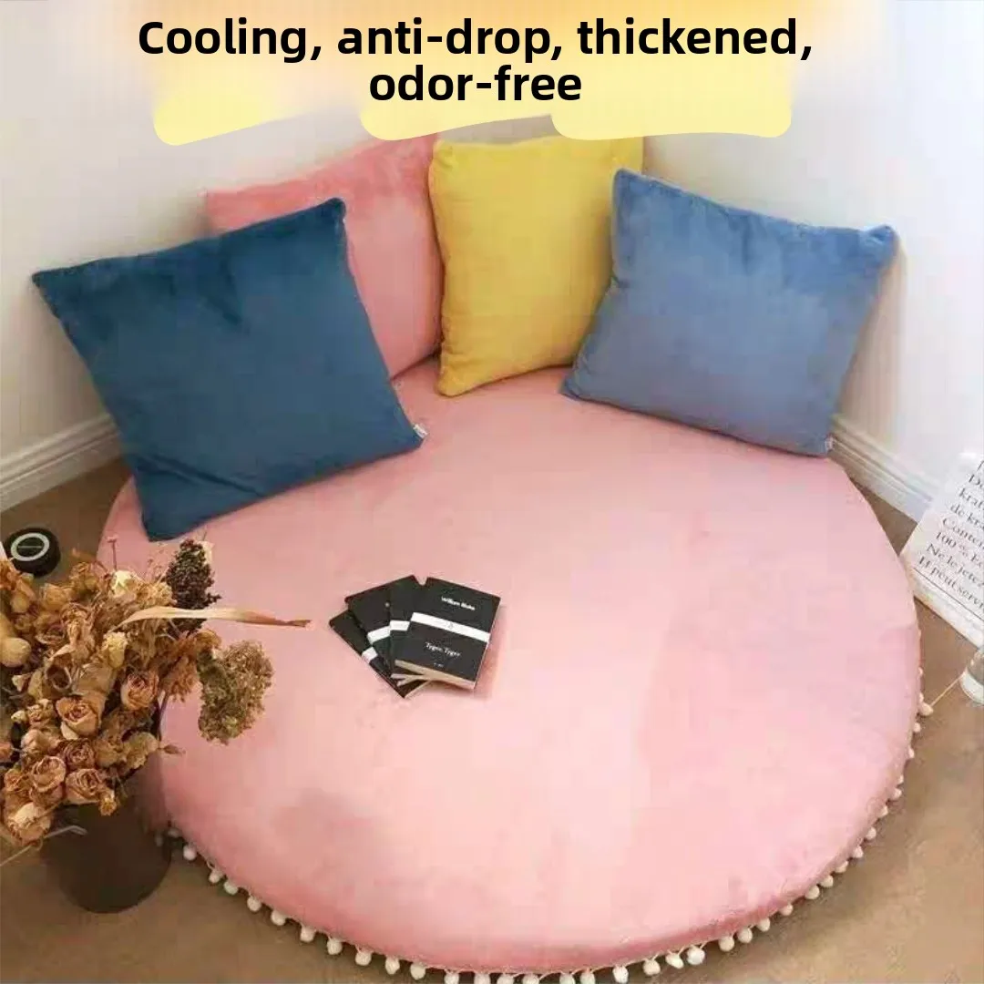 Thickened round Mat Bedroom Washable Baby Crawling Pad Home Use Girl Heart round Pad Egg Home Pure Color Simple Style Handmade
Thickened round Mat Bedroom Washable Baby Crawling Pad Home Use Girl Heart round Pad Egg Home Pure Color Simple Style Handmade