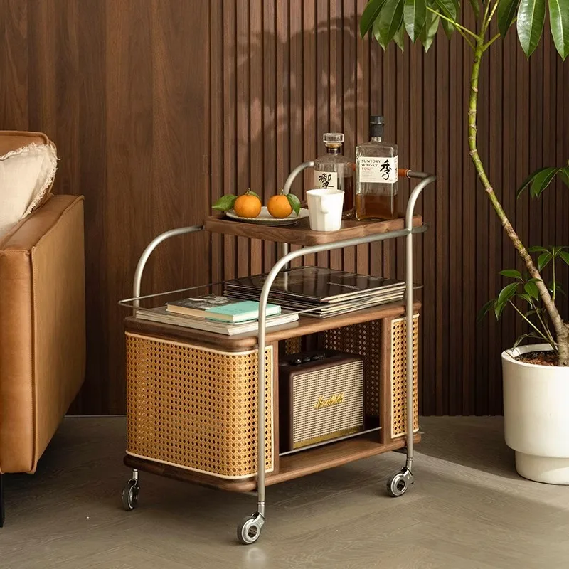 Medieval style solid wood trolley small apartment living room sofa rattan storage cabinet bedroom removable storage side cabinet
Medieval style solid wood trolley small apartment living room sofa rattan storage cabinet bedroom removable storage side cabinet