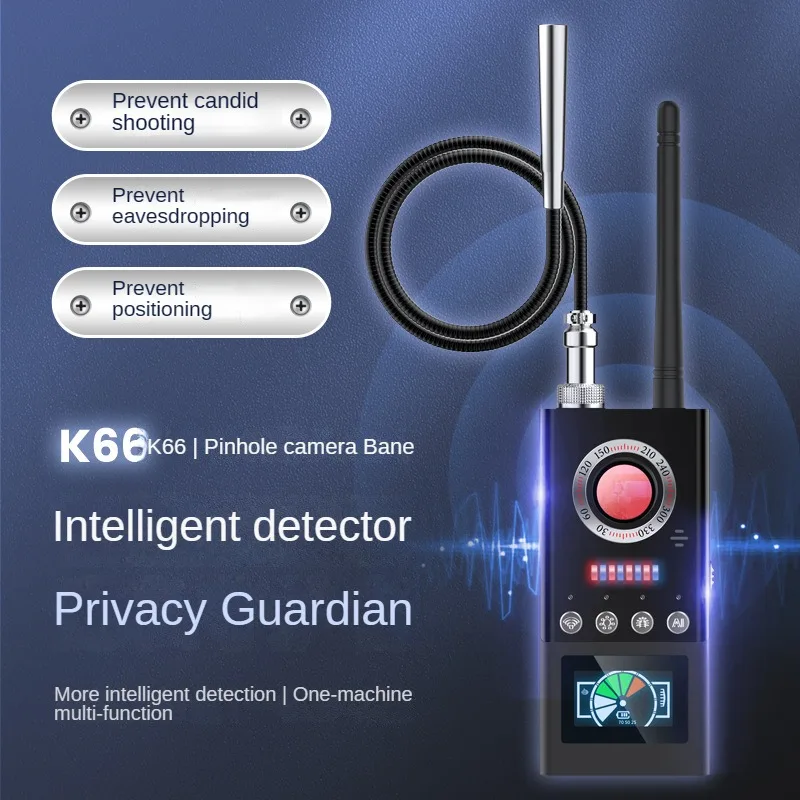 K66 Anti Wiretapping Detector for Hotel Camera Anti-Spying, Car Anti-Tracking GPS Scanner
K66 Anti Wiretapping Detector for Hotel Camera Anti-Spying, Car Anti-Tracking GPS Scanner
