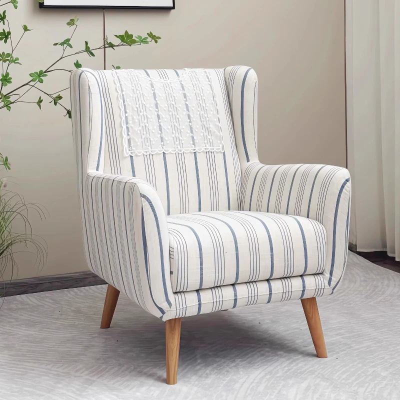 American retro single sofa chair French living room balcony designer casual high-back tiger chair Furniture Home Armchairs
American retro single sofa chair French living room balcony designer casual high-back tiger chair Furniture Home Armchairs