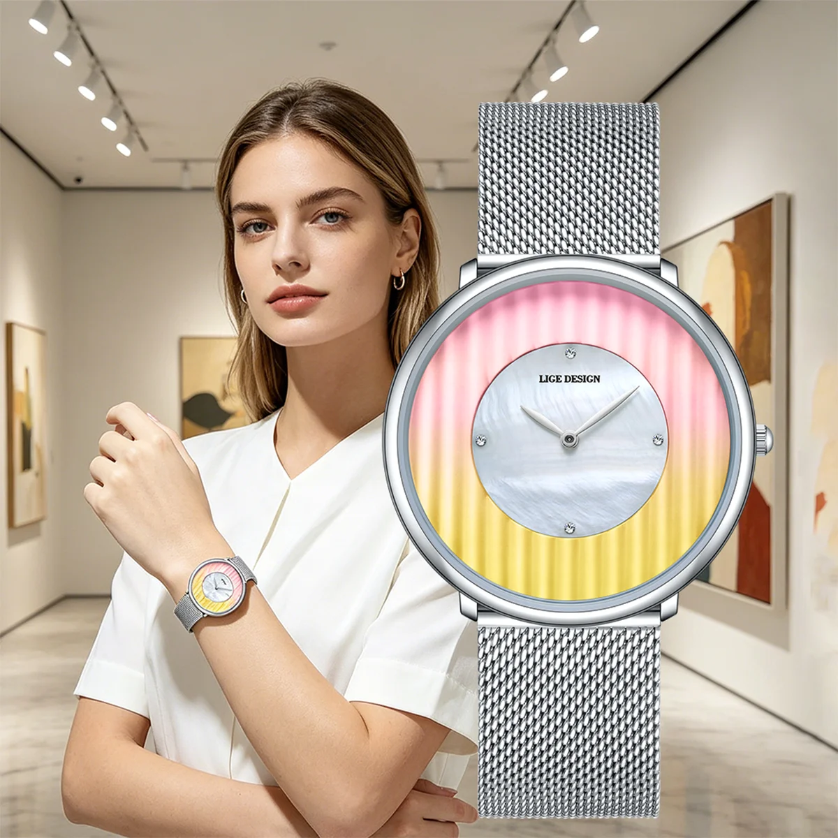 LIGE Outdoor Women Wristwatch Sports Waterproof Fashion Ladies Watch Round Ultra Thin Mesh Quartz Women's Watches Reloj De Mujer
LIGE Outdoor Women Wristwatch Sports Waterproof Fashion Ladies Watch Round Ultra Thin Mesh Quartz Women's Watches Reloj De Mujer