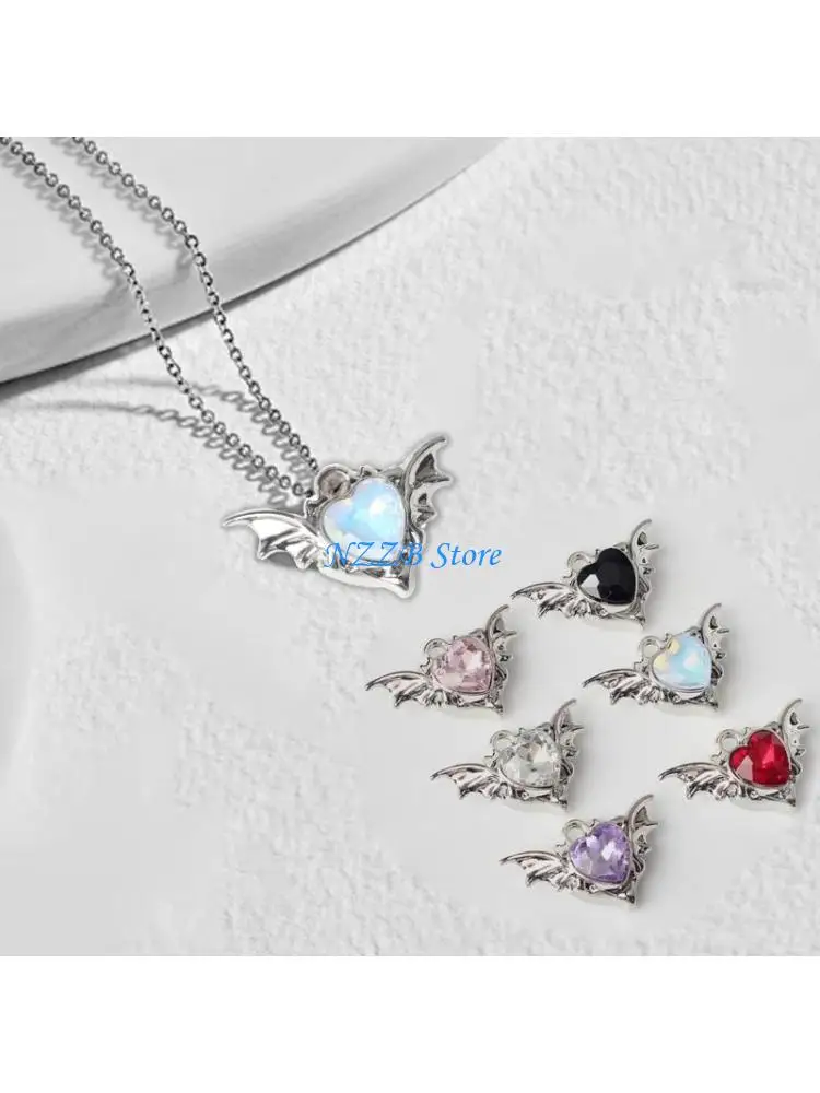 T21F 10pcs Bat Wing Heart Charm Necklace and Bracelet Pendants Creative Keychain Accessories Jewelry Crafting Component
T21F 10pcs Bat Wing Heart Charm Necklace and Bracelet Pendants Creative Keychain Accessories Jewelry Crafting Component