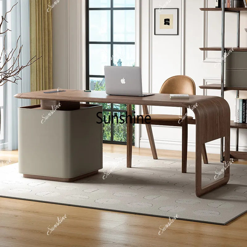 Medieval style solid wood office, design, minimalist computer desk high sense
Medieval style solid wood office, design, minimalist computer desk high sense