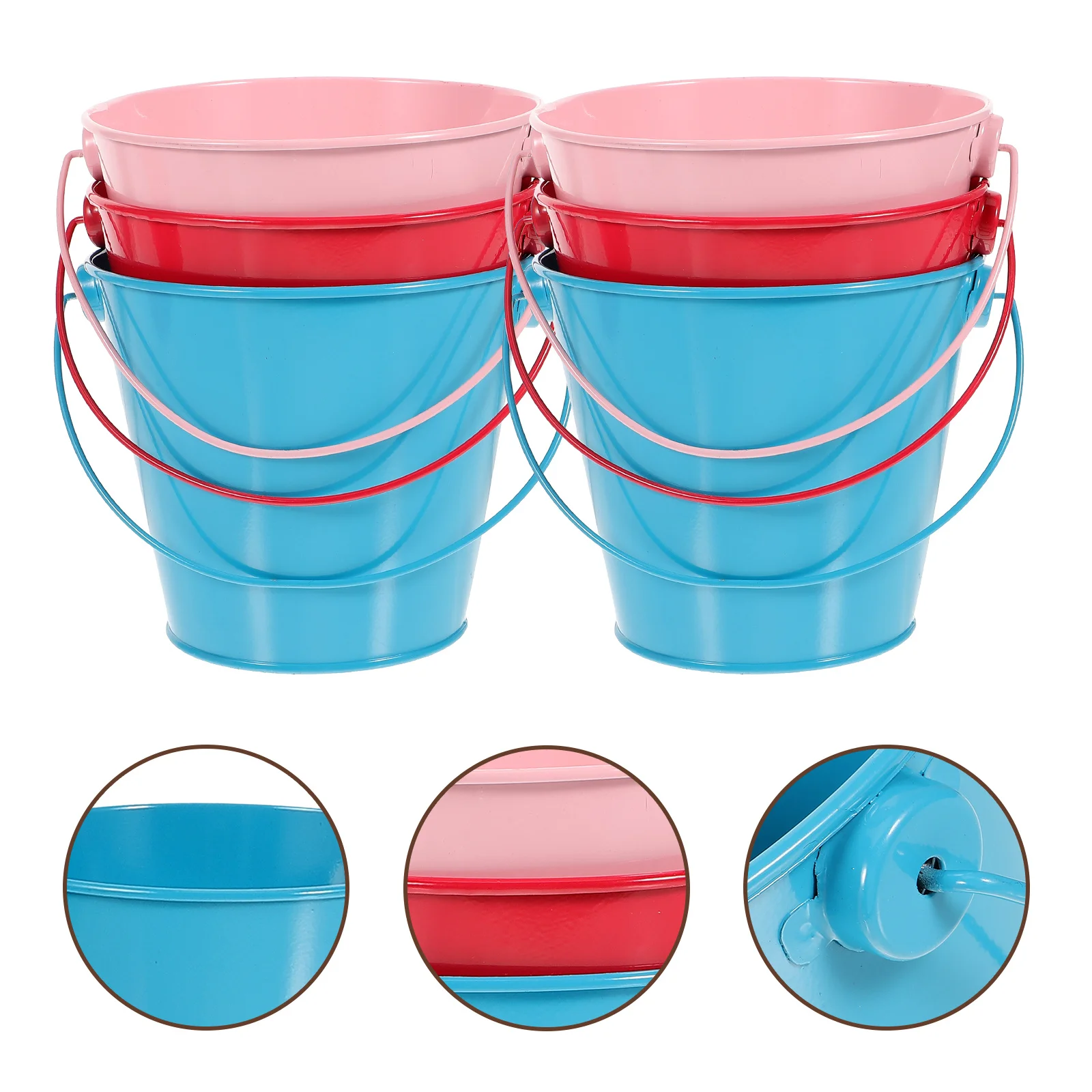 6Pcs Iron Hanging Buckets Colorful Balcony Garden Pots Flower Pots Mini Wall Planters Metal Flower Holders 8x10.5x12cm Mixed
6Pcs Iron Hanging Buckets Colorful Balcony Garden Pots Flower Pots Mini Wall Planters Metal Flower Holders 8x10.5x12cm Mixed