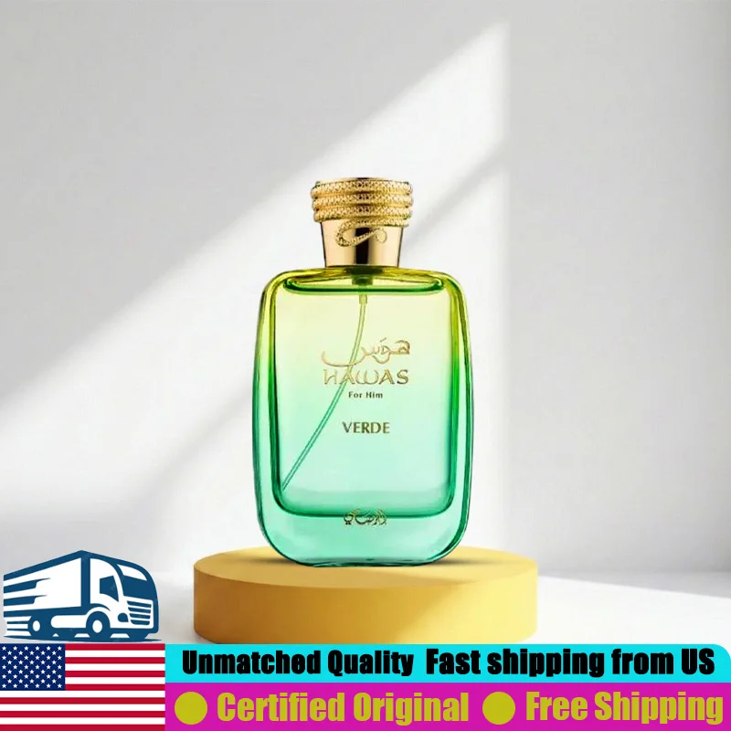 Rasasi Hawas Verde Eau de Parfum Spray 3.4 Ounce Premium Arabian Perfumes 100 ML Lasting Citrus Aromatic Cologne Perfume for Men
Rasasi Hawas Verde Eau de Parfum Spray 3.4 Ounce Premium Arabian Perfumes 100 ML Lasting Citrus Aromatic Cologne Perfume for Men