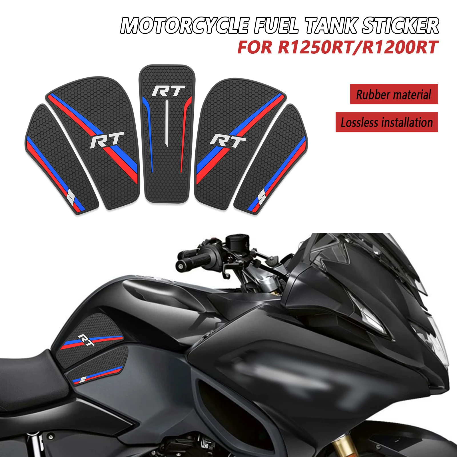 For BMW R1250RT R1200RT 2020-2024 Motorcycle Accessories Gas Fuel Tank Pad Protector Anti Slip Sticker 3D Decorative Decal
For BMW R1250RT R1200RT 2020-2024 Motorcycle Accessories Gas Fuel Tank Pad Protector Anti Slip Sticker 3D Decorative Decal