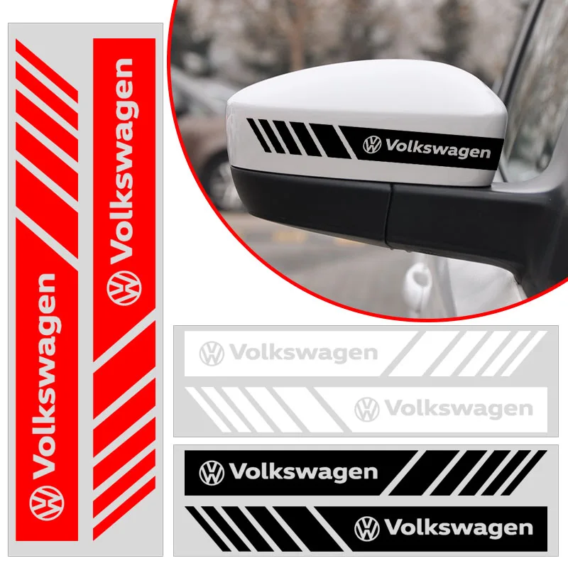 2PCS Car Stickers Rear View Mirror Side Stripe Badge Sticker for VW CC Polo Golf4 MK7 MK5 MK4 MK6 Passat Touran Scirocco Tiguan
2PCS Car Stickers Rear View Mirror Side Stripe Badge Sticker for VW CC Polo Golf4 MK7 MK5 MK4 MK6 Passat Touran Scirocco Tiguan