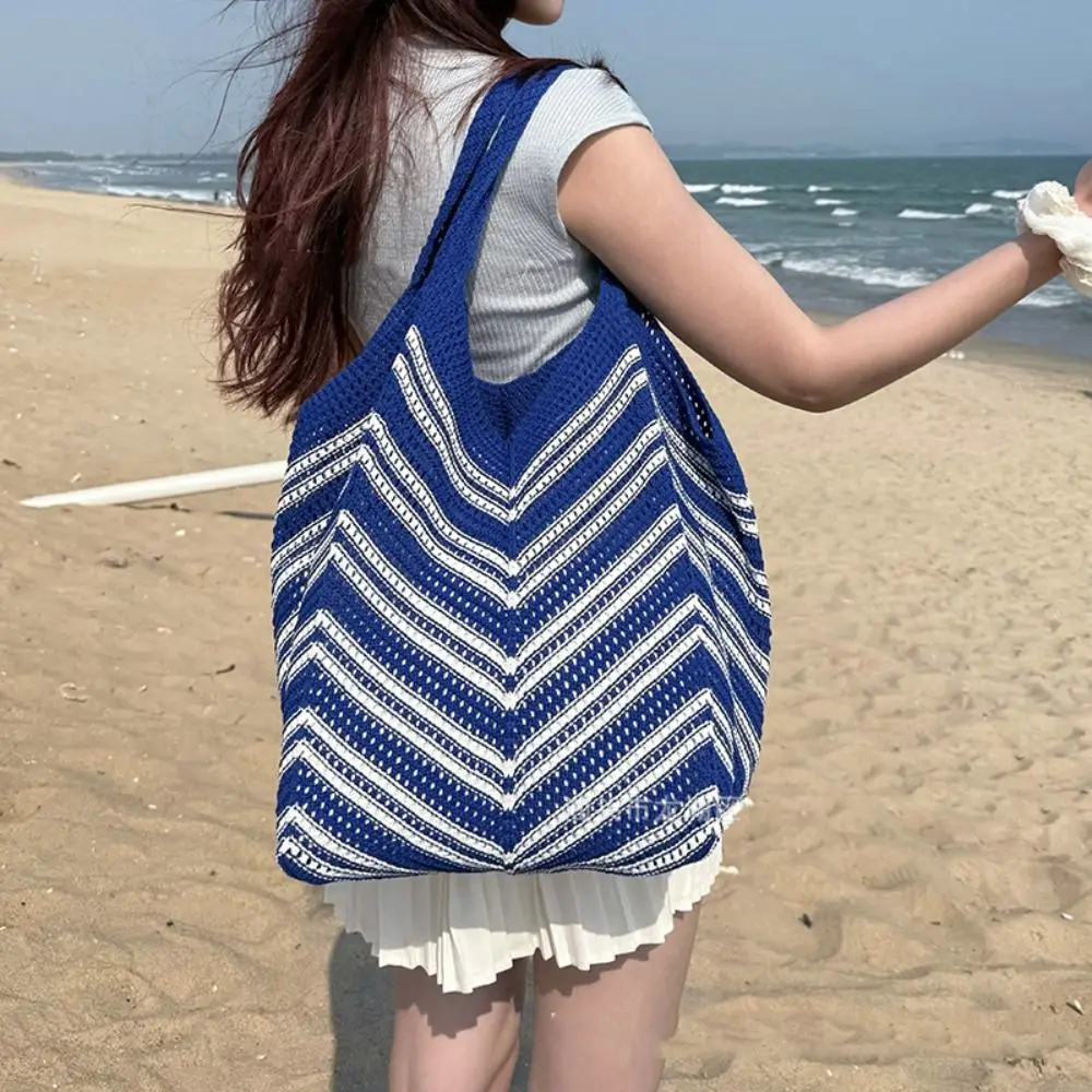 Простая сумка через плечо, ажурная вязаная сумка, вместительная сумка для хранения, плетеная сумка, сумка в полоску, сумка-тоут, связанная крючком, дорожная сумка
Простая сумка через плечо, ажурная вязаная сумка, вместительная сумка для хранения, плетеная сумка, сумка в полоску, сумка-тоут, связанная крючком, дорожная сумка