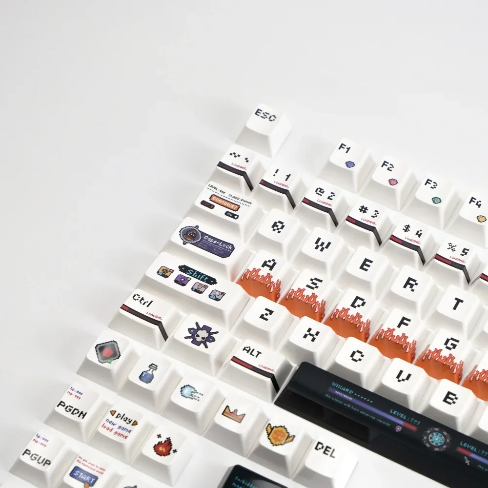 Pixel keycap PBT sublimation customization Original high glossy keys Adapted to cross magnetic axis
Pixel keycap PBT sublimation customization Original high glossy keys Adapted to cross magnetic axis