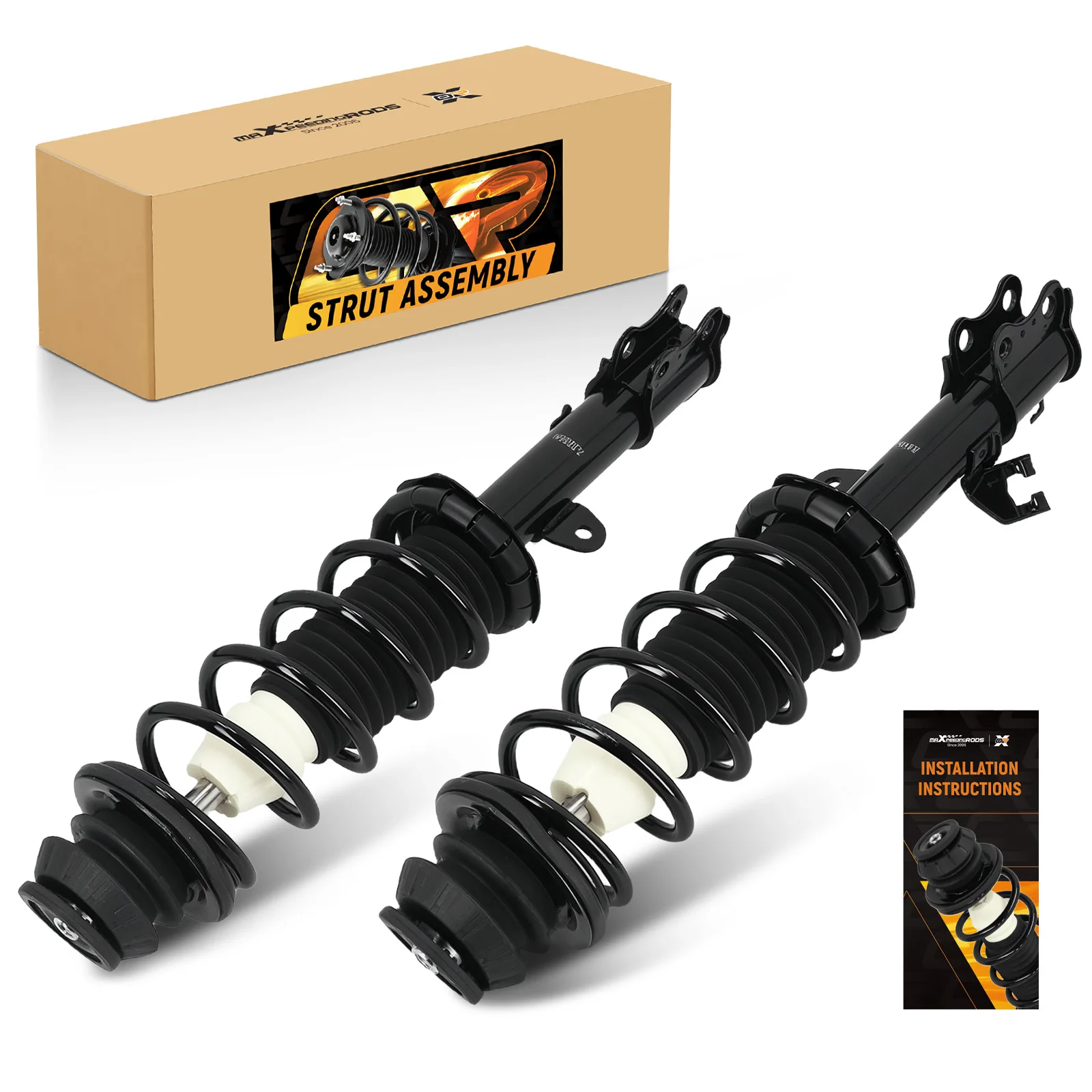 Комплект из 2 передних амортизаторов MaXpeedingrods с пружинами для Nissan Versa 2012-2019 1.6L 1.8L, все модели
Комплект из 2 передних амортизаторов MaXpeedingrods с пружинами для Nissan Versa 2012-2019 1.6L 1.8L, все модели