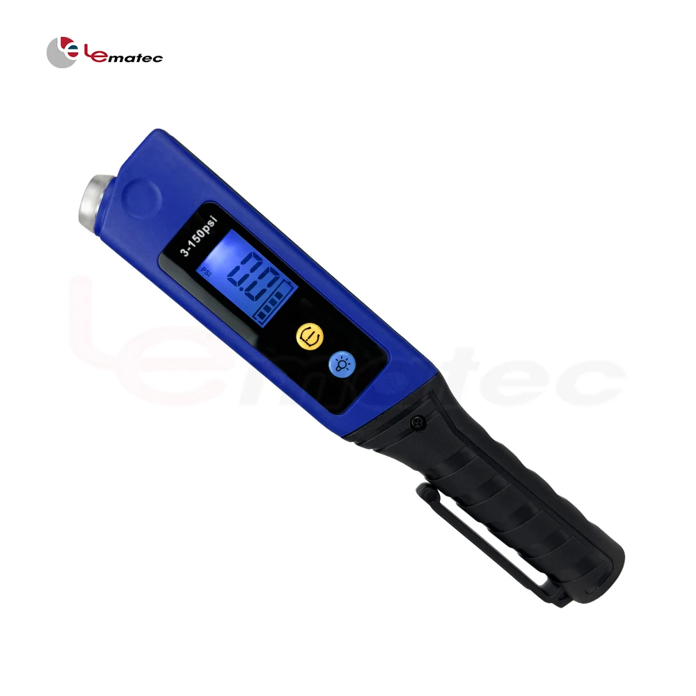 2-In-1 Digital Tire Pressure Gauge, Rechargeable LED Flashlight, Magnet 3-150 psi Measurement Range
2-In-1 Digital Tire Pressure Gauge, Rechargeable LED Flashlight, Magnet 3-150 psi Measurement Range