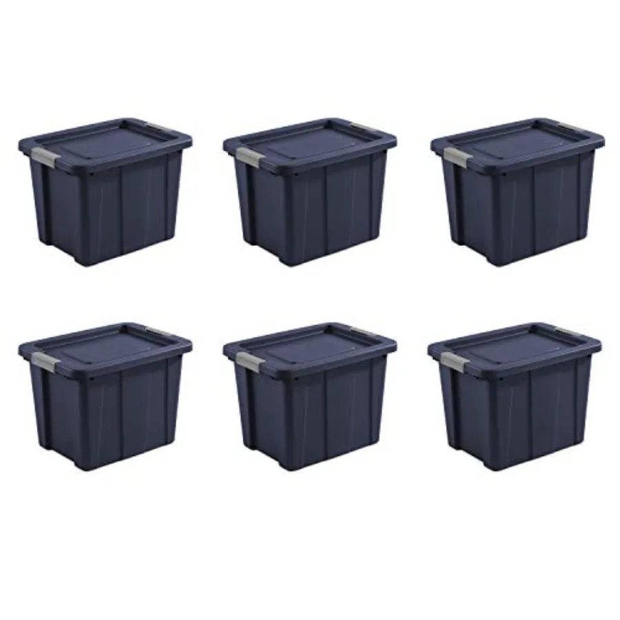 18 Gal Latching Tuff1 Storage Tote, Stackable Bin with Latch Lid, Plastic Container to Organize Garage, Basement, Blue Base and
18 Gal Latching Tuff1 Storage Tote, Stackable Bin with Latch Lid, Plastic Container to Organize Garage, Basement, Blue Base and