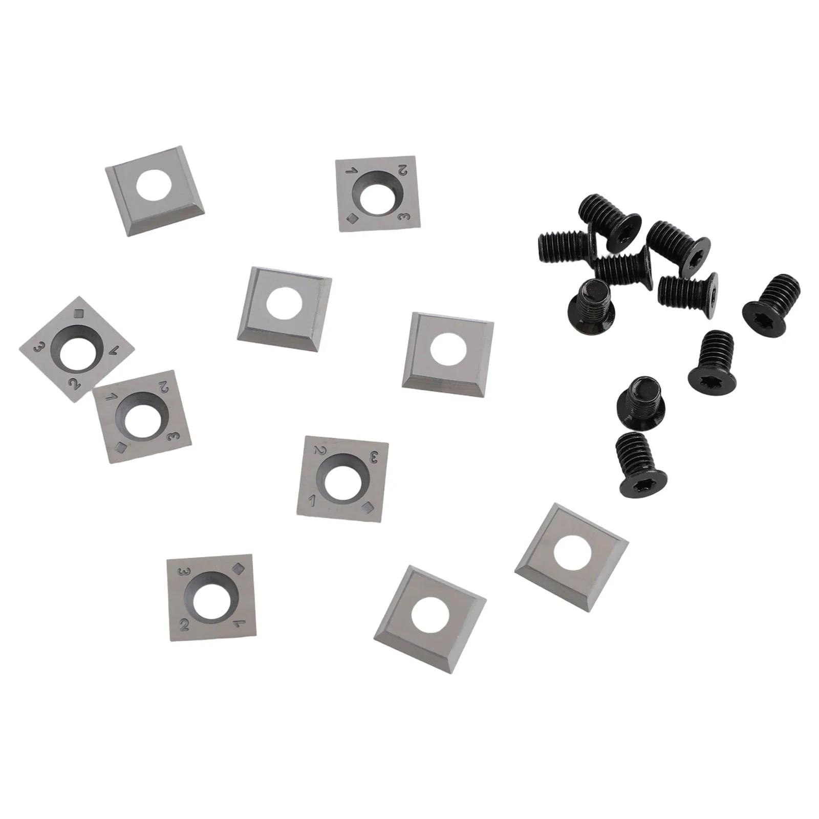 15mmx15mmx2.5mm Reversible Cutter Inserts for Wood Lathe and Planer Heads with Long Service Life on Hardwoods and Softwoods
15mmx15mmx2.5mm Reversible Cutter Inserts for Wood Lathe and Planer Heads with Long Service Life on Hardwoods and Softwoods