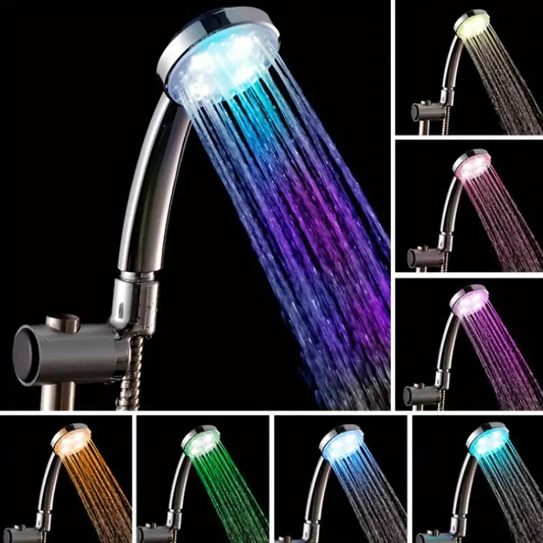 1pc LED shower head, colored shower head, bathroom handheld shower head, bathroom accessories, shower 
1pc LED shower head, colored shower head, bathroom handheld shower head, bathroom accessories, shower