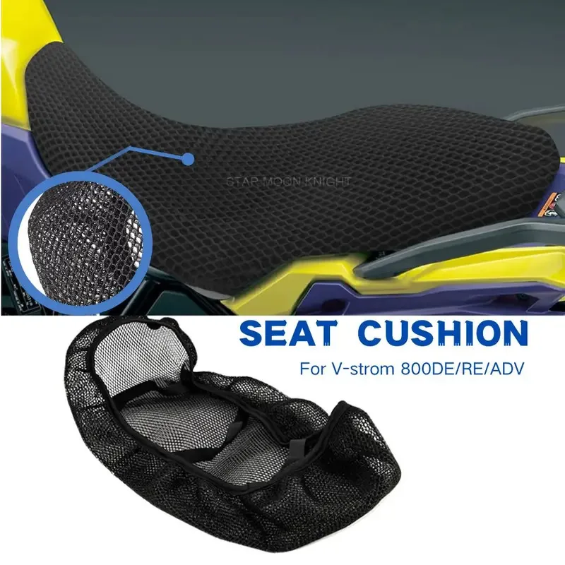 For SUZUKI V-STROM 800DE V STROM 800RE Motorcycle Accessories 3D Breathable Seat Cover VSTROM 800 Adventure Seat Protect Cushion
For SUZUKI V-STROM 800DE V STROM 800RE Motorcycle Accessories 3D Breathable Seat Cover VSTROM 800 Adventure Seat Protect Cushion