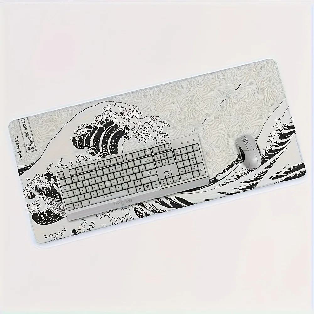 Black White Wave Art XXL Desk Mat | Soft Aesthetic Rubber Base Gaming Mouse Pad for PC Laptop Office Setup Large mouse pad
Black White Wave Art XXL Desk Mat | Soft Aesthetic Rubber Base Gaming Mouse Pad for PC Laptop Office Setup Large mouse pad