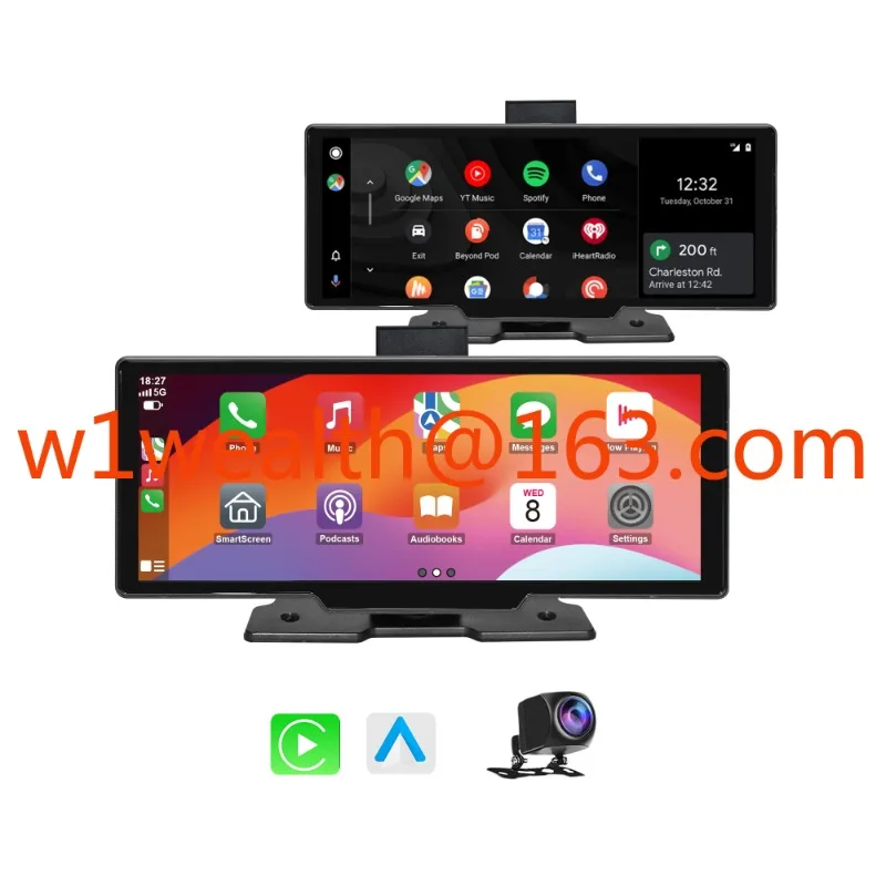 Portable Car Stereo 10.26 Wireless 1080P Carplay GPS Navigation Monitor Display with 2 Channels Dash Cam Car DVR
Portable Car Stereo 10.26 Wireless 1080P Carplay GPS Navigation Monitor Display with 2 Channels Dash Cam Car DVR