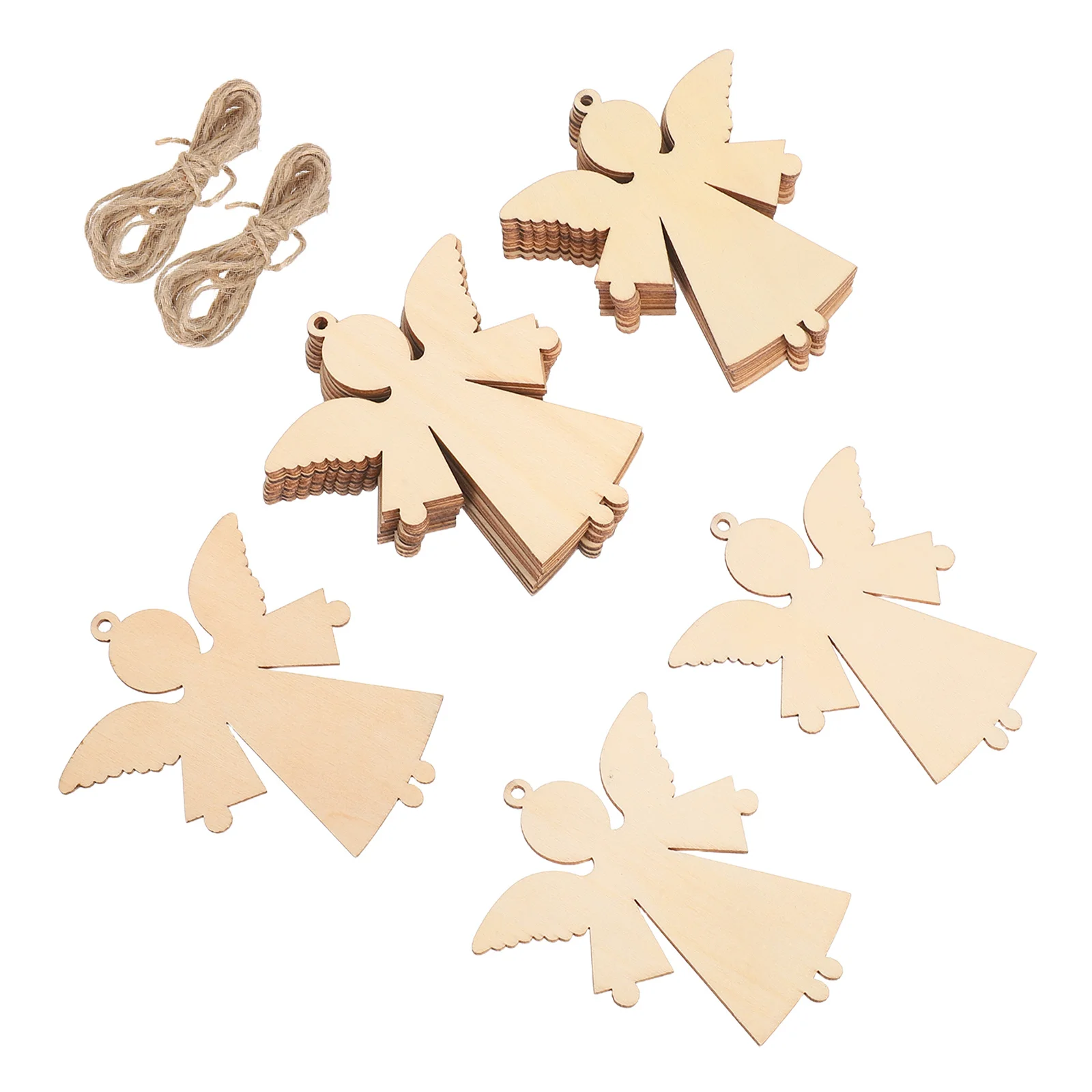 20Pcs Paintable Wood Angel Cutouts Natural Wooden Slices for Holiday Crafts Festive Tree Hanging Decor 10.5 X 9 Cm
20Pcs Paintable Wood Angel Cutouts Natural Wooden Slices for Holiday Crafts Festive Tree Hanging Decor 10.5 X 9 Cm