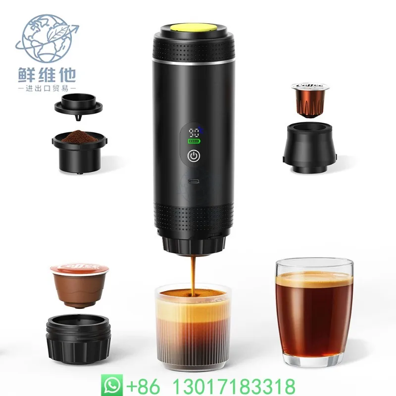 Portable Capsule Coffee Maker 3 in 1 Digital Display Auto Heating Espresso Machine Outdoor Camping Travel
Portable Capsule Coffee Maker 3 in 1 Digital Display Auto Heating Espresso Machine Outdoor Camping Travel