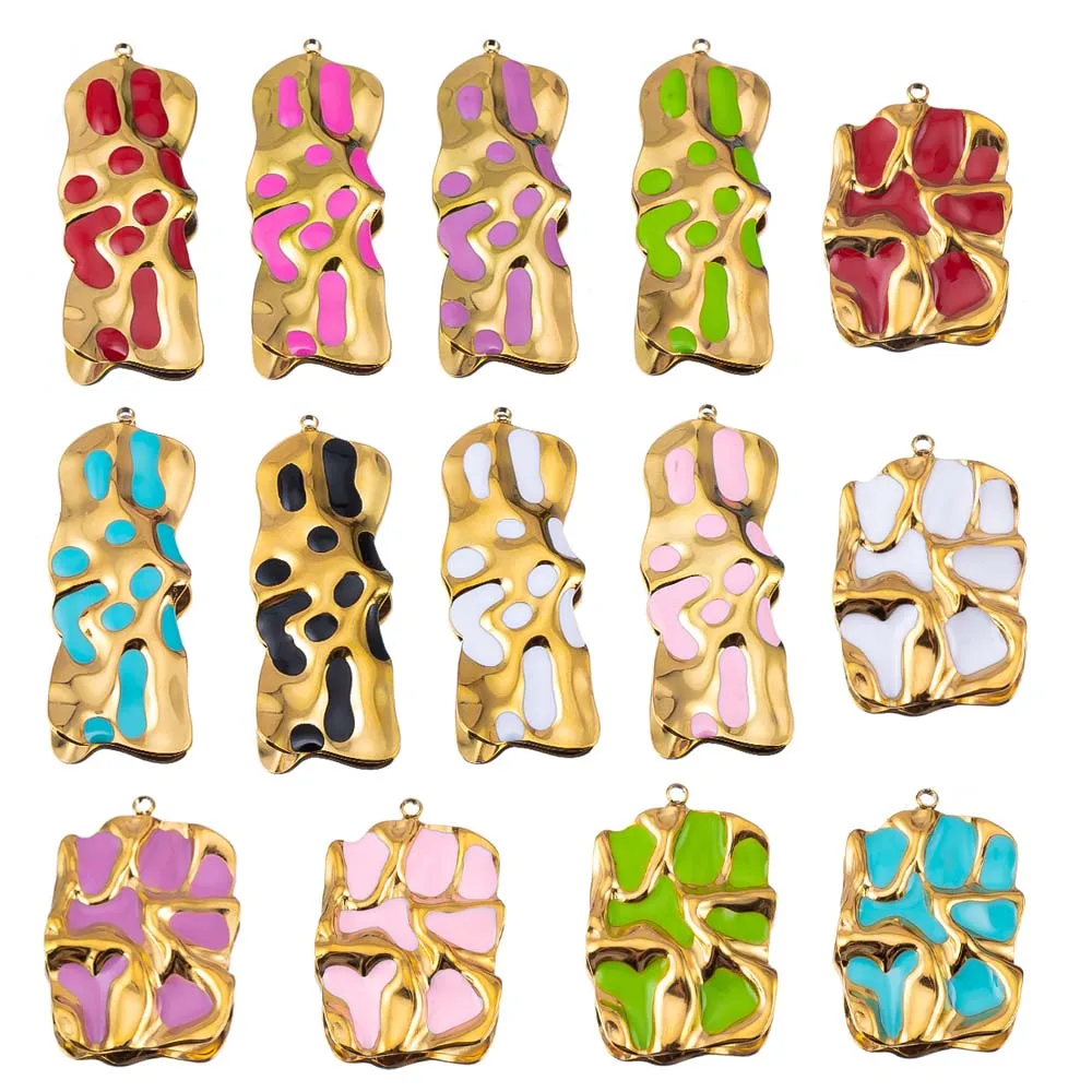 5 шт. 2 шт., прямоугольник из нержавеющей стали с морщинами, винтажные эмалированные красочные подвески-подвески, серьги «сделай сам», ожерелье, принадлежности для изготовления ювелирных изделий
5 шт. 2 шт., прямоугольник из нержавеющей стали с морщинами, винтажные эмалированные красочные подвески-подвески, серьги «сделай сам», ожерелье, принадлежности для изготовления ювелирных изделий